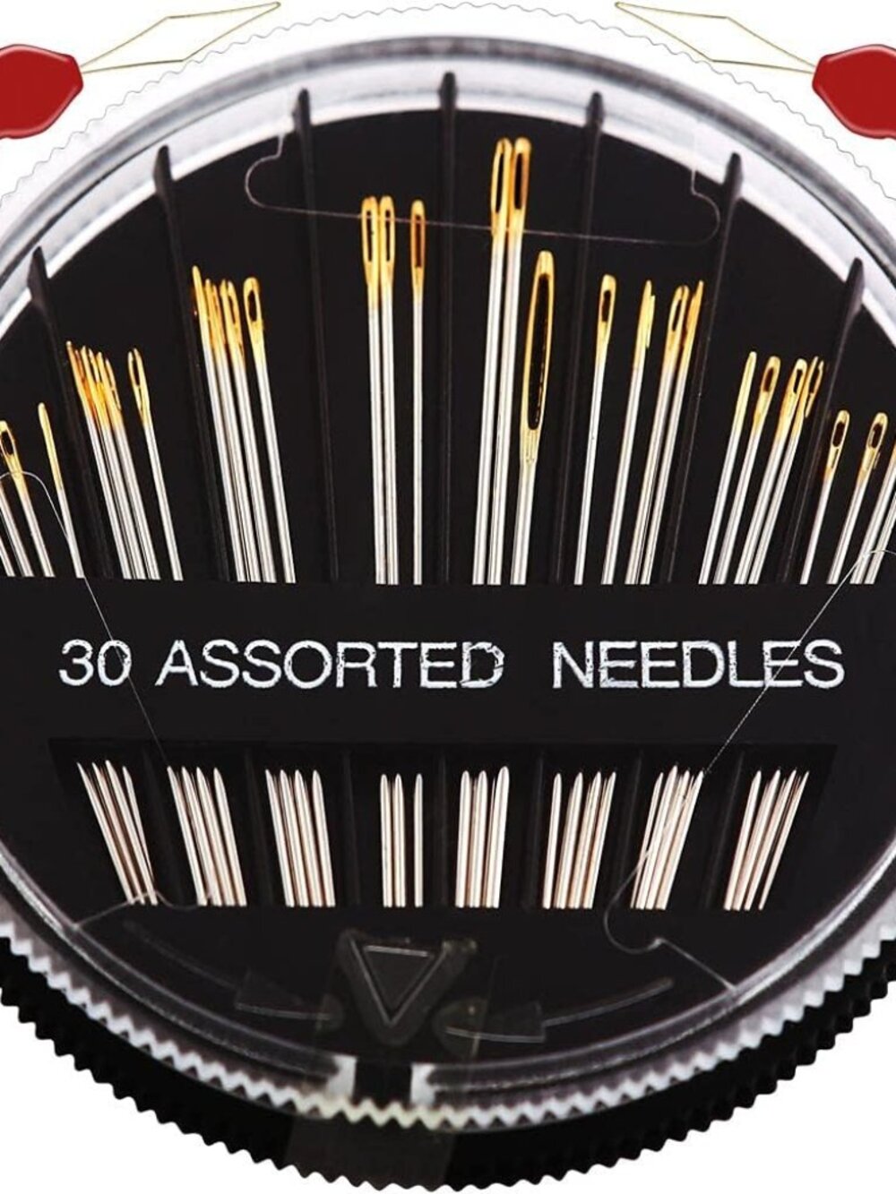 Premium 30/60 Pack Sewing Needles for Hand Sewing Repair with 2 Threaders, 6 Siz